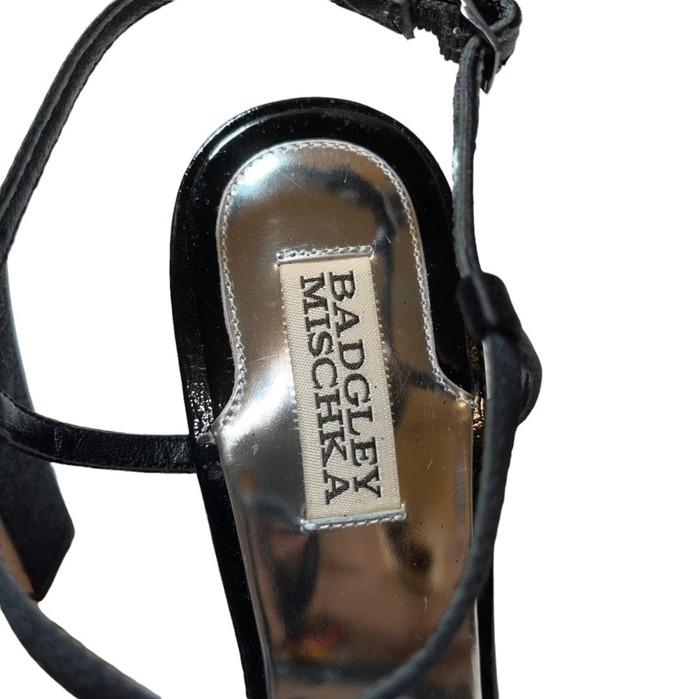 Badgley Mischka Janie Pewter Woman Shoes Size 8.5 - Picture 8 of 11